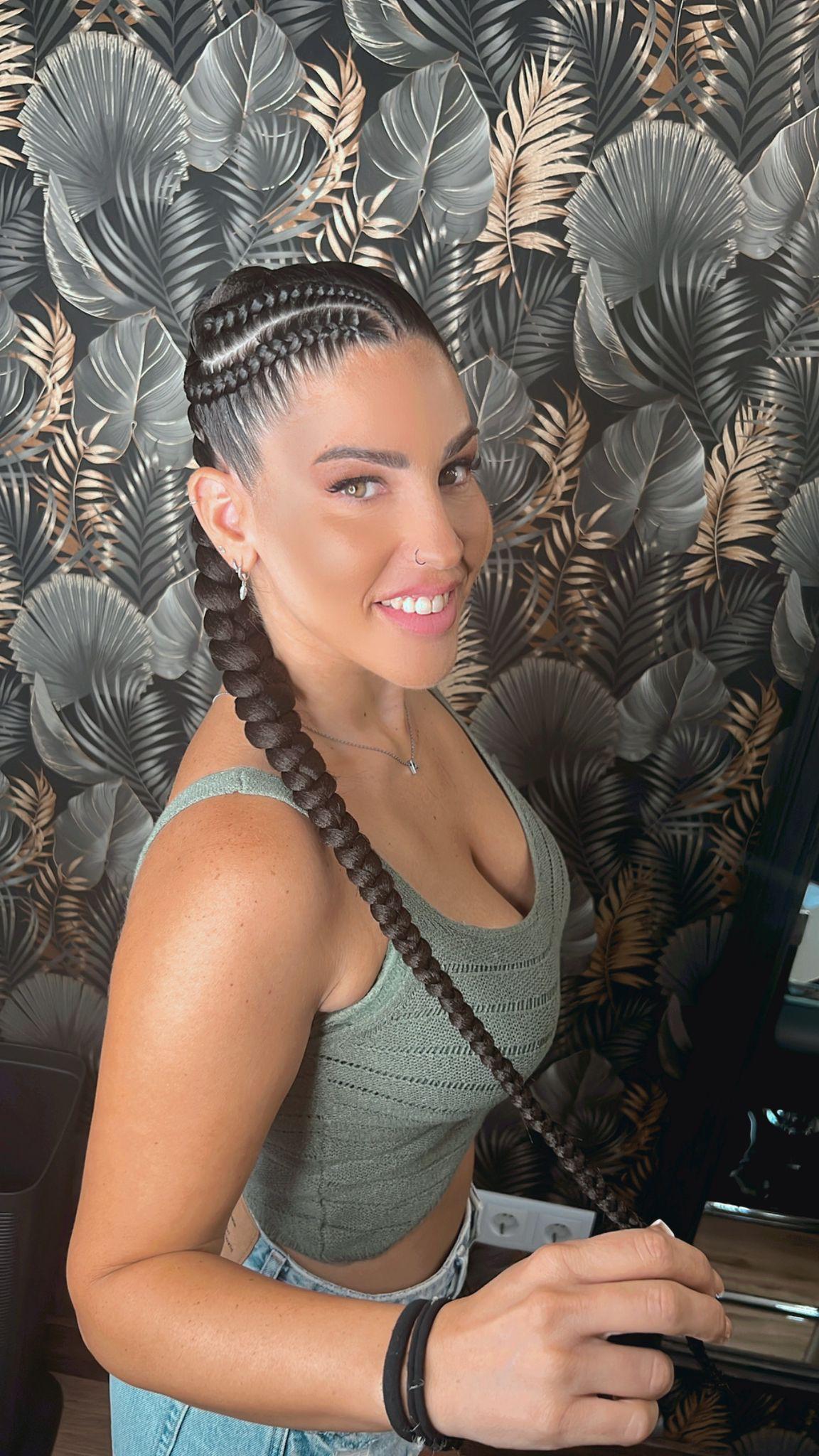 Trenza con extensiones